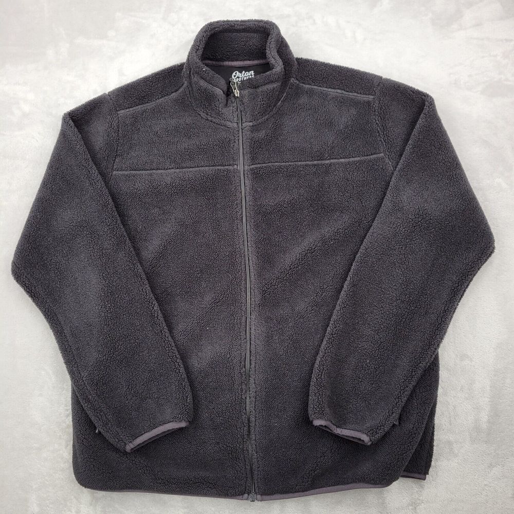 Orton Brothers Jacket Men Large Sherpa Blanket Sasquatch Coat Sweater Sweatshirt